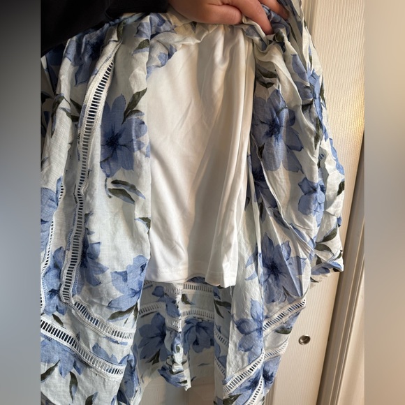 Lulu's Zahara Blue and White Floral Print Midi Dress - NWT! - Picture 8 of 14